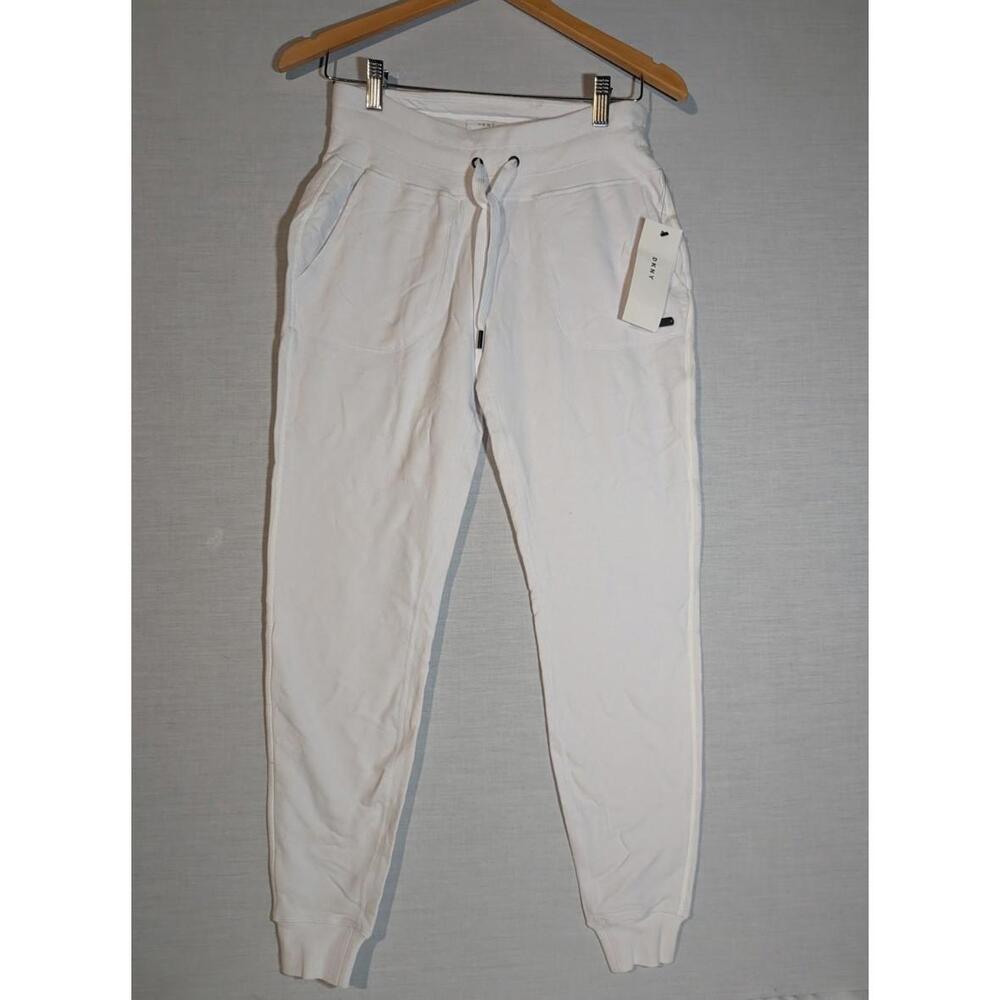 LOGO DRAWCORD JOGGER White XL DKNY Pants Women